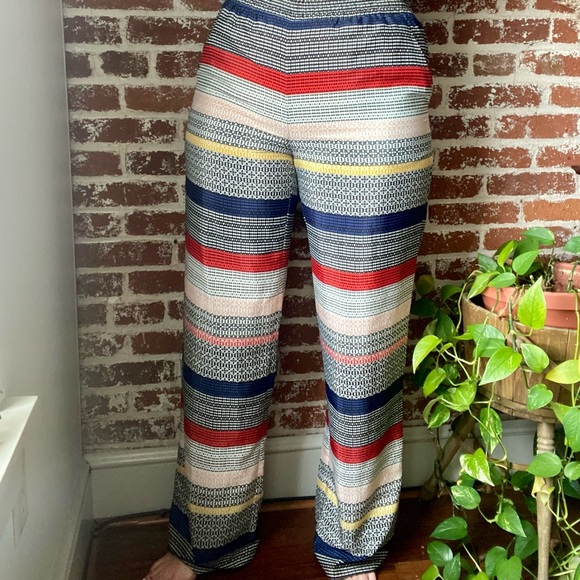 Vince Camuto high rise boho patterned pants - Picture 1 of 5